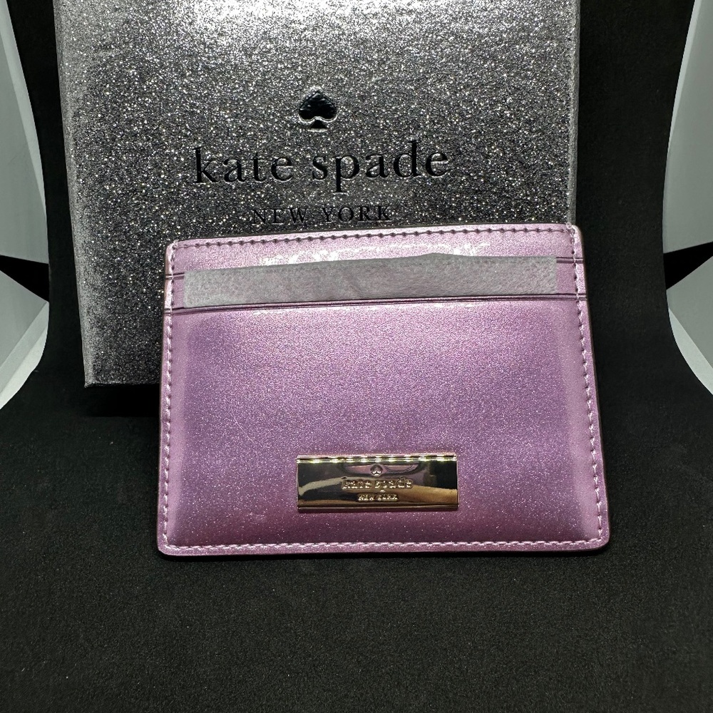 Kate Spade Kenzie quartz pink patent Cardholder